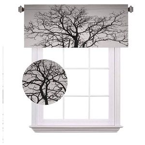 NEW Forest Home Decor Blackout Tree of Life Valance with Rod Pocket (52"x 18")